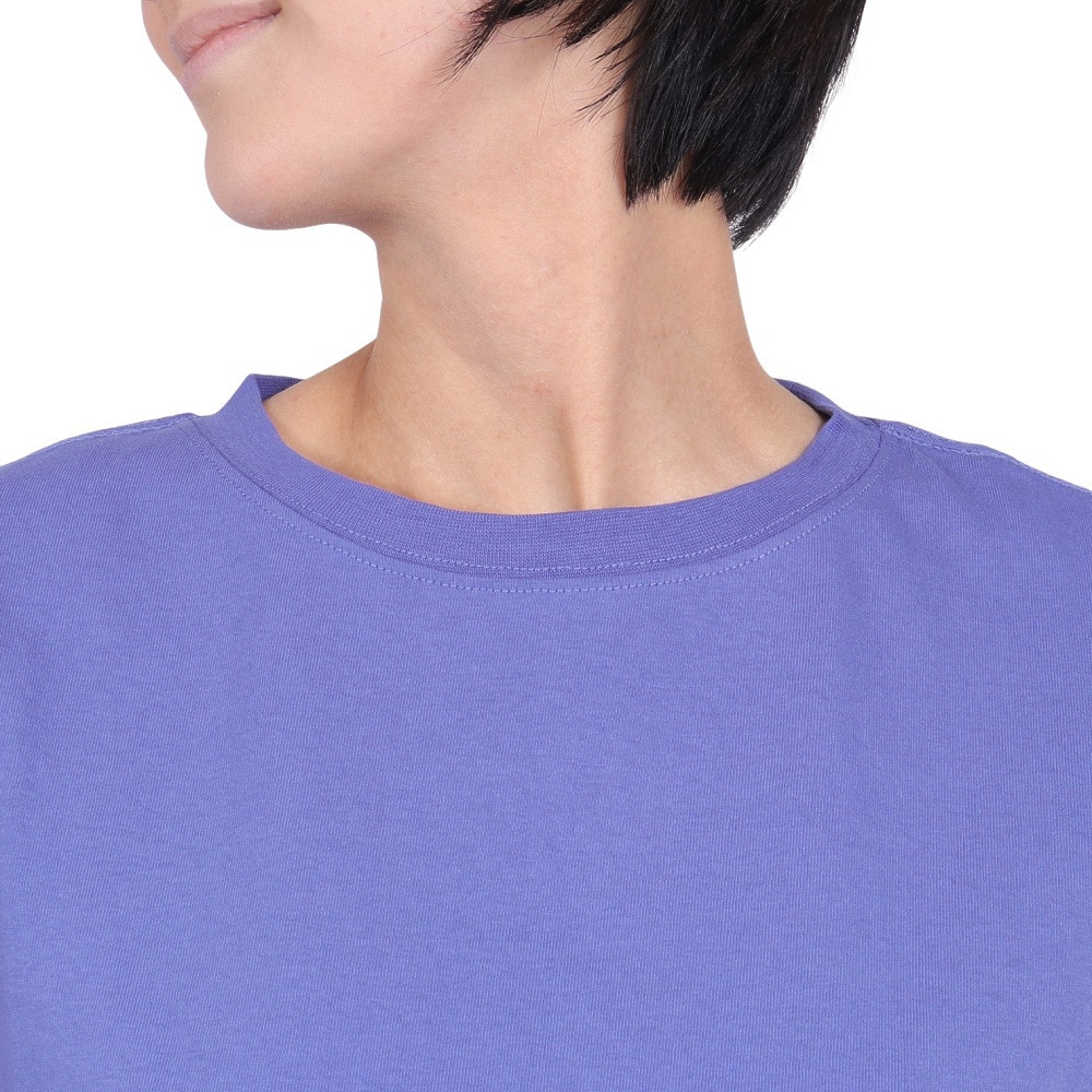 クリフメイヤー（KRIFF MAYER）（レディース）接触冷感 吸水速乾 半袖 ウェットプロテクト Aライン Tシャツ 花 2347881LX:88:LAVENDER ラベンダー
