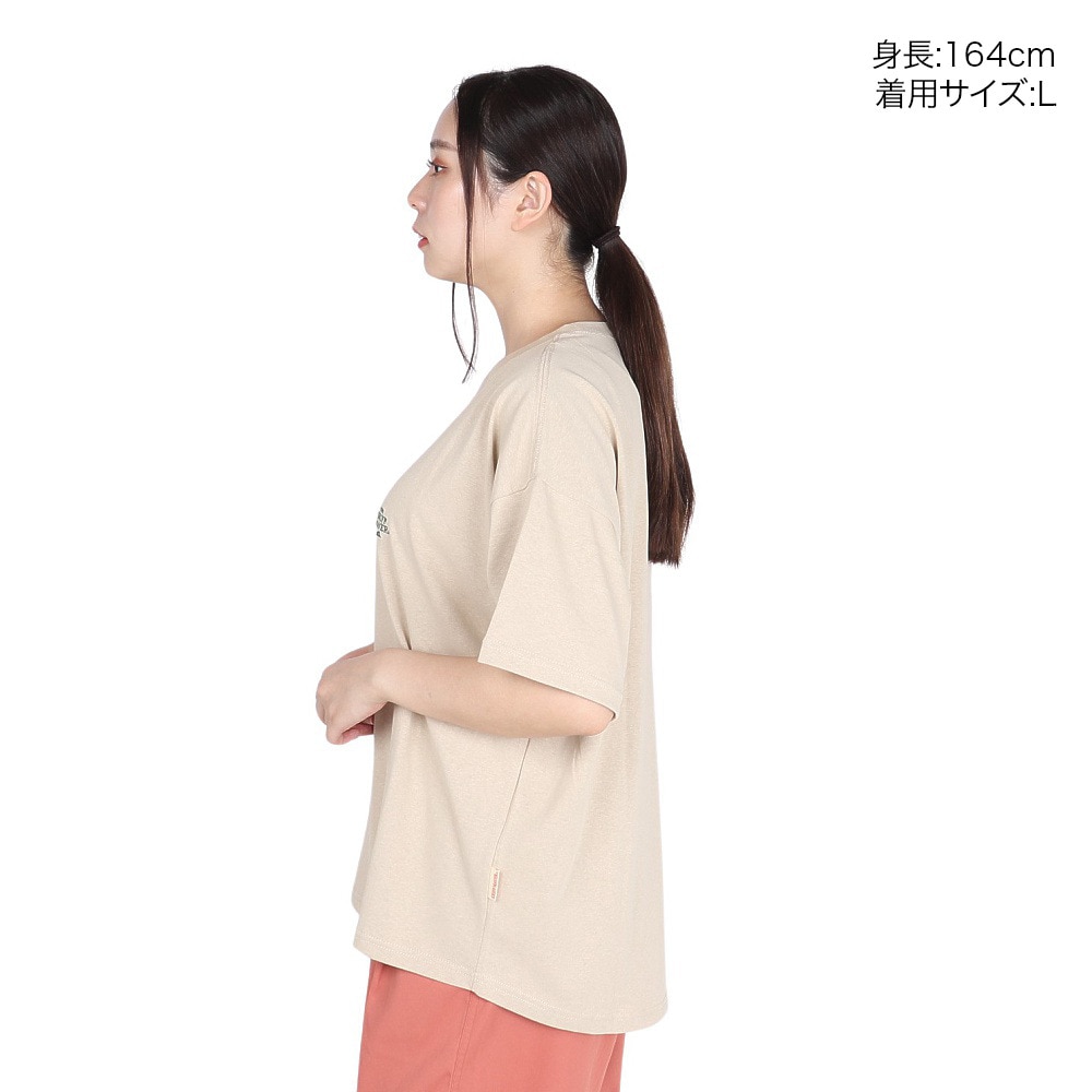 クリフメイヤー（KRIFF MAYER）（レディース）ウエットプロテクト 半袖Tシャツ ワンポイント 2347882LX:20:BEIGE