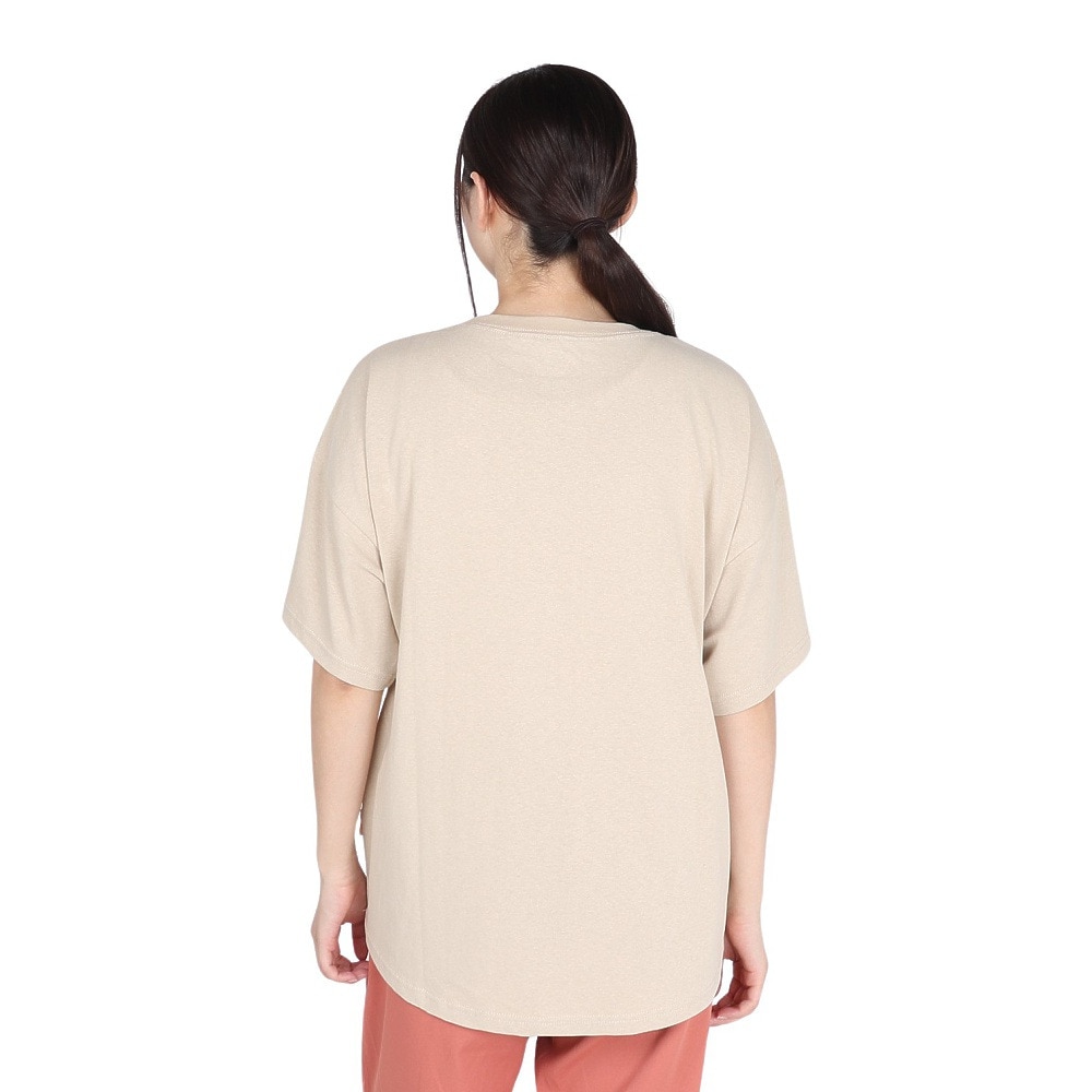 クリフメイヤー（KRIFF MAYER）（レディース）ウエットプロテクト 半袖Tシャツ ワンポイント 2347882LX:20:BEIGE