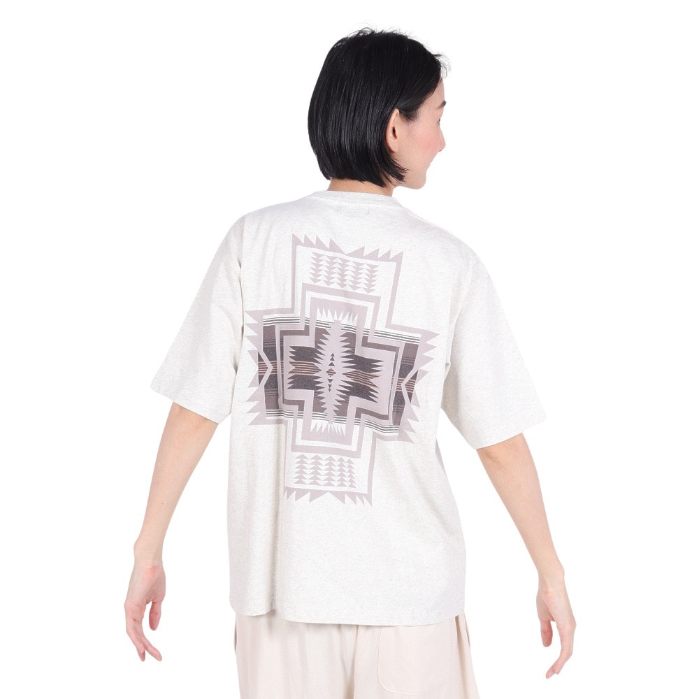 ペンドルトン（PENDLETON）（レディース）半袖 ショートスリーブ バックプリント Tシャツ 19802380 AGR