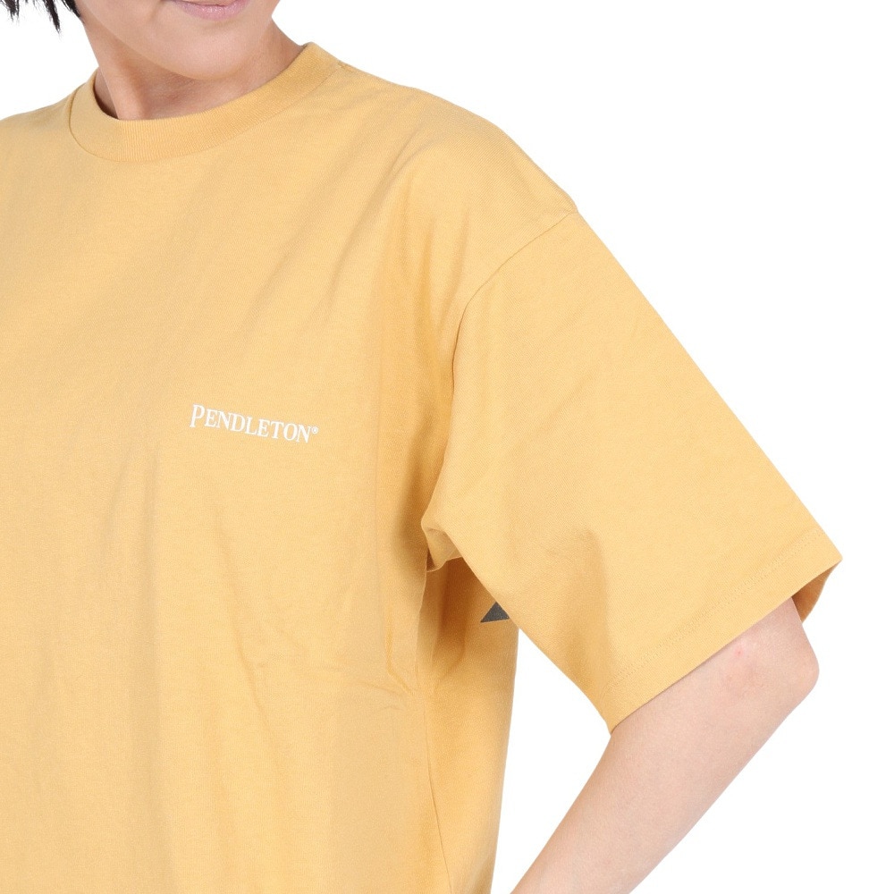 ペンドルトン（PENDLETON）（レディース）半袖 ショートスリーブ バックプリント Tシャツ 19802380 YEL