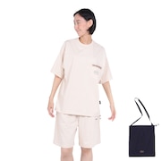 (レディース)半袖Tシャツ Plating Jsetup 19802385 上下セット