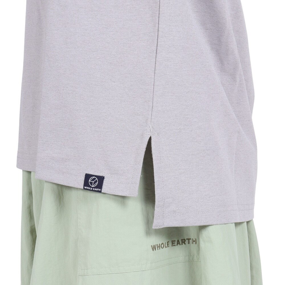 ホールアース（Whole Earth）（レディース）速乾 ストレッチ グラフィック 半袖Tシャツ WE2RDZ23 GRY
