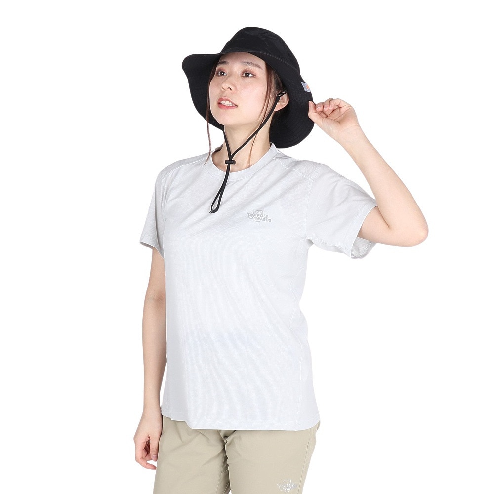POLEWARDS（レディース）半袖Tシャツ DRY COMFORT ショートスリーブTシャツ PW2RHA08 IGRY アイスグレー 