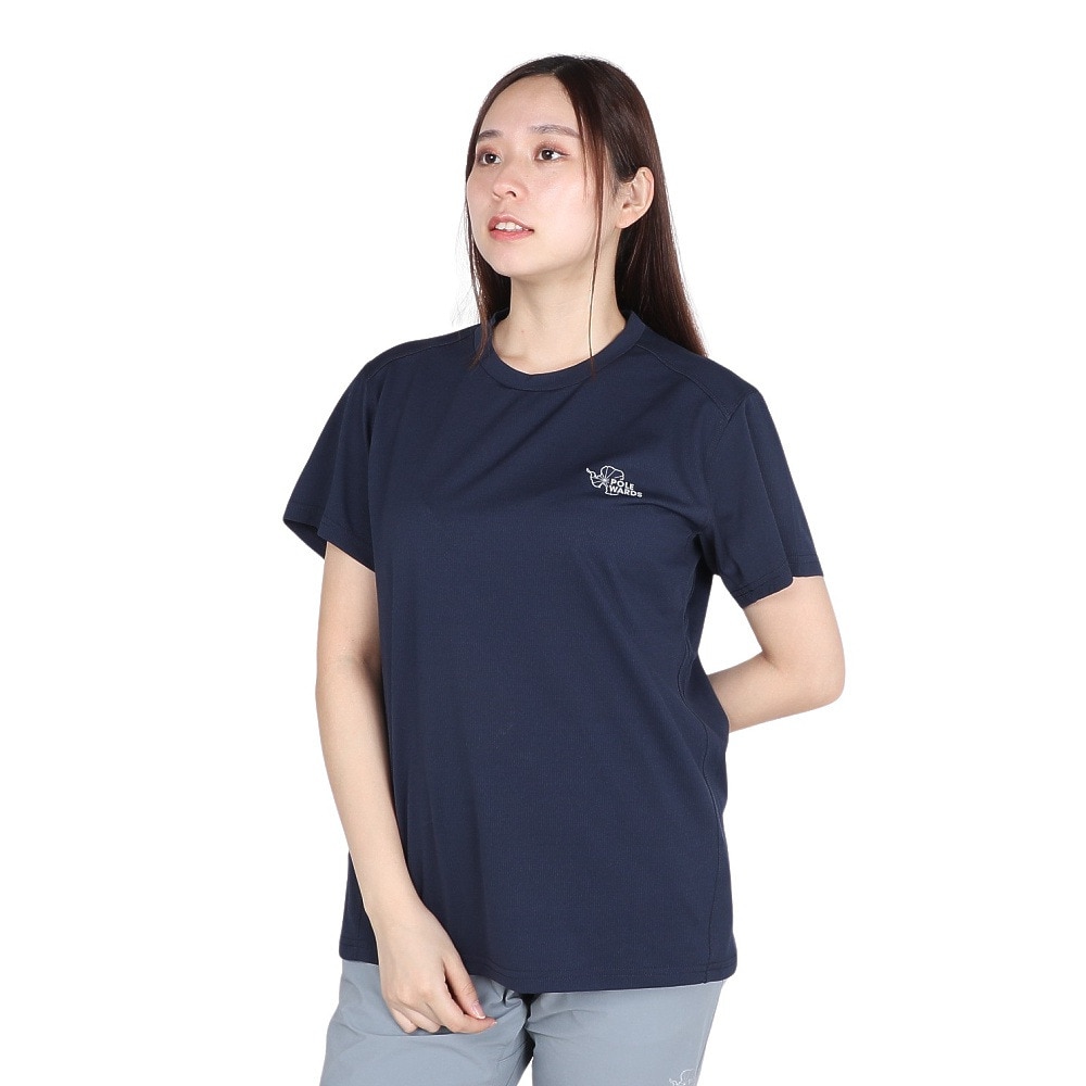 POLEWARDS（レディース）半袖Tシャツ DRY COMFORT ショートスリーブTシャツ PW2RHA08 NVY ネイビー