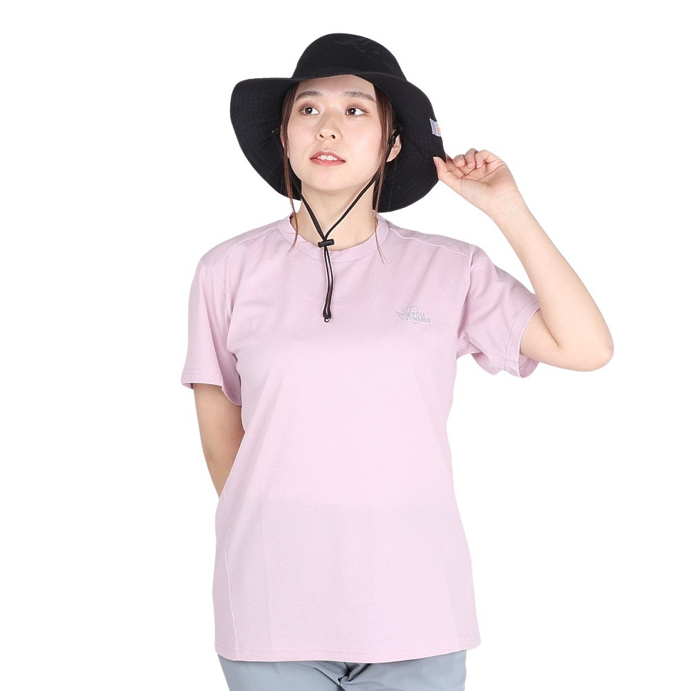POLEWARDS（レディース）半袖Tシャツ DRY COMFORT ショートスリーブTシャツ PW2RHA08 SPNK ピンク