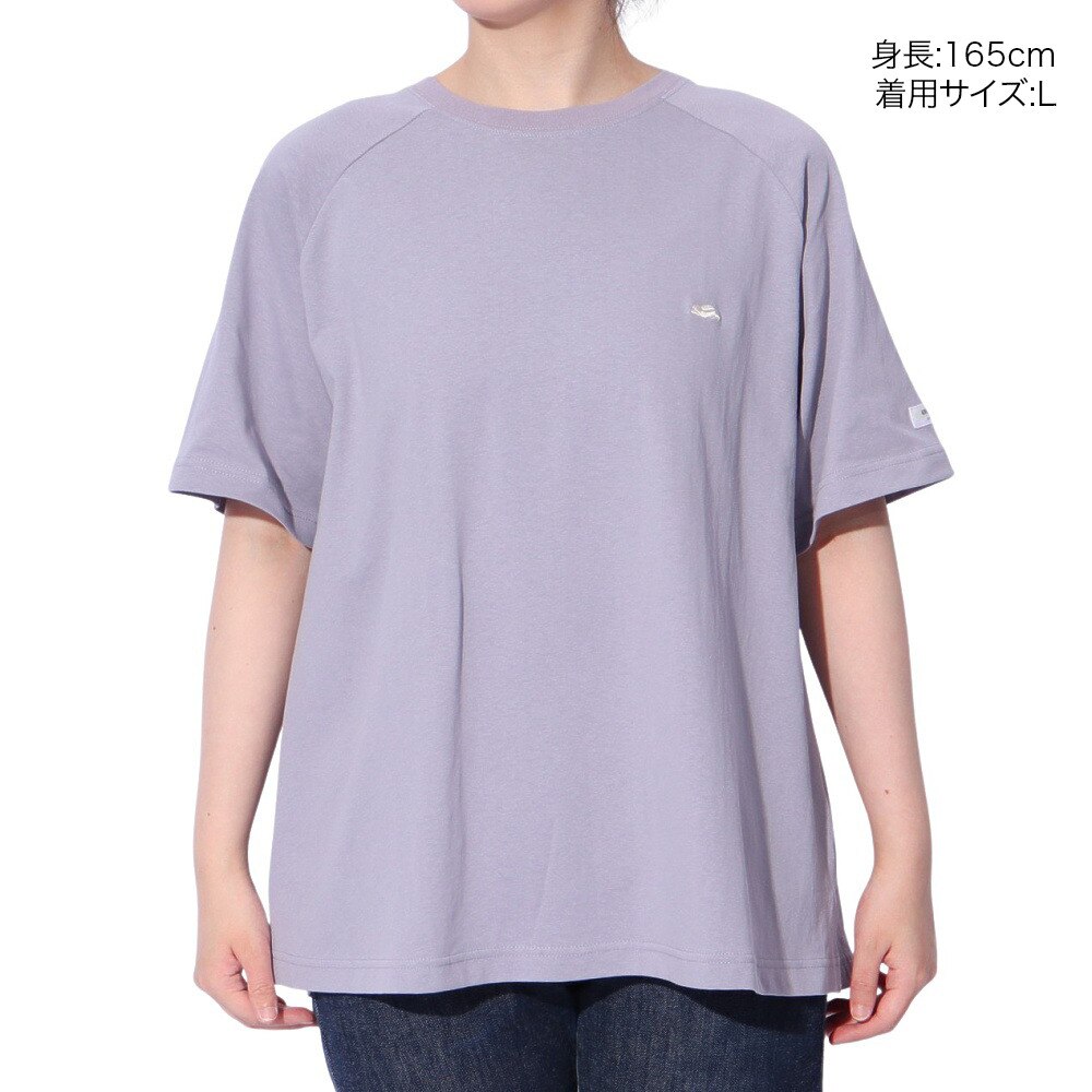 クリフメイヤー（KRIFF MAYER）（レディース）Aライン ラグラン 半袖Tシャツ W2447877X89:PURPLE