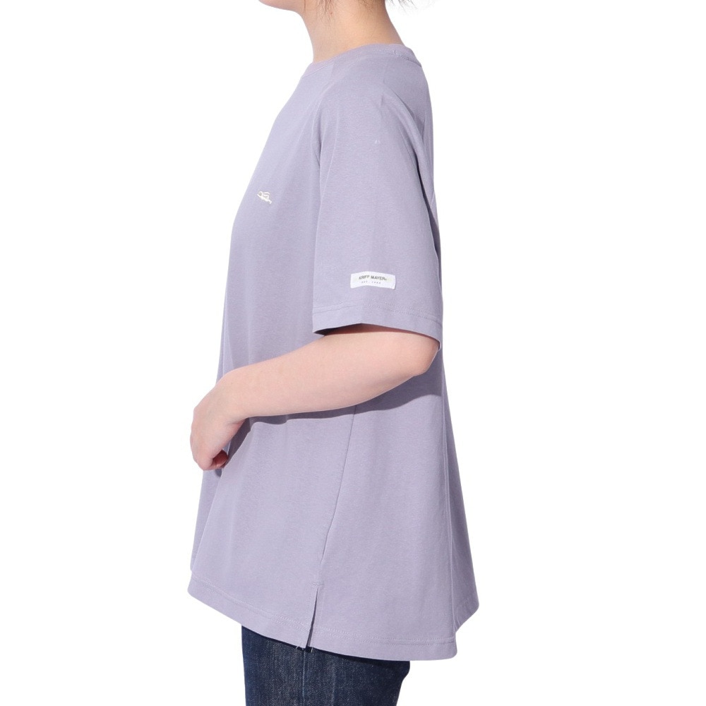 クリフメイヤー（KRIFF MAYER）（レディース）Aライン ラグラン 半袖Tシャツ W2447877X89:PURPLE