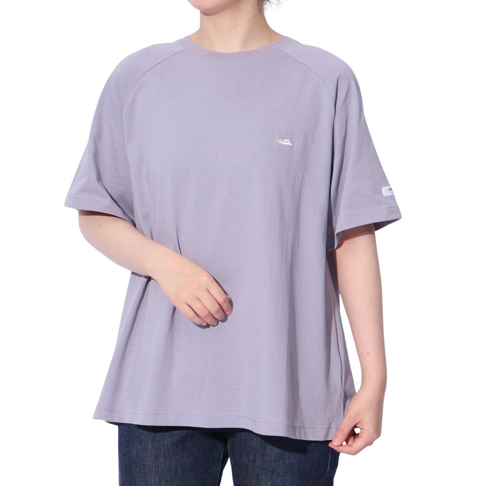 クリフメイヤー（KRIFF MAYER）（レディース）Aライン ラグラン 半袖Tシャツ W2447877X89:PURPLE