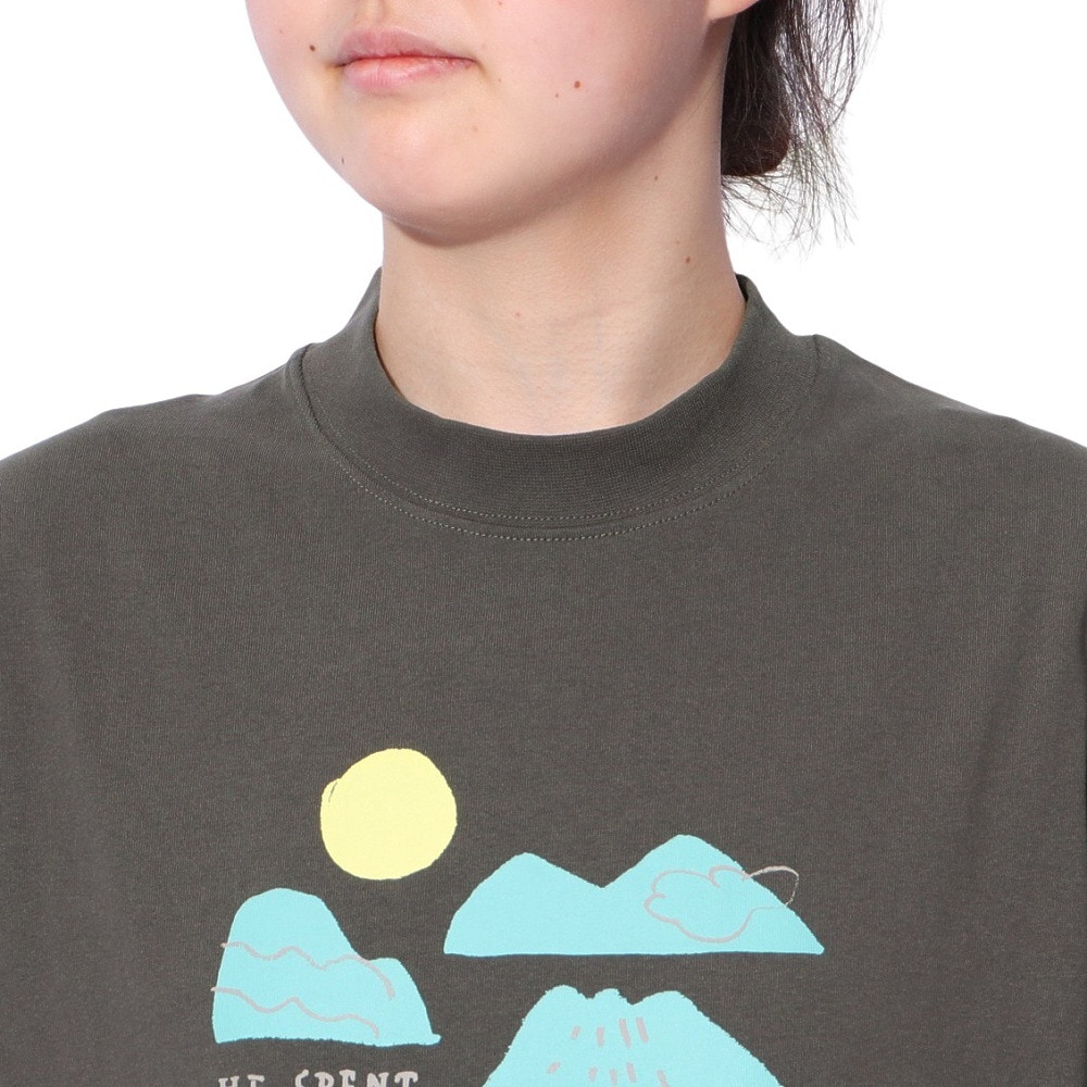 クリフメイヤー（KRIFF MAYER）（レディース）半袖Tシャツ プリント W2447878X17:CHARCOAL
