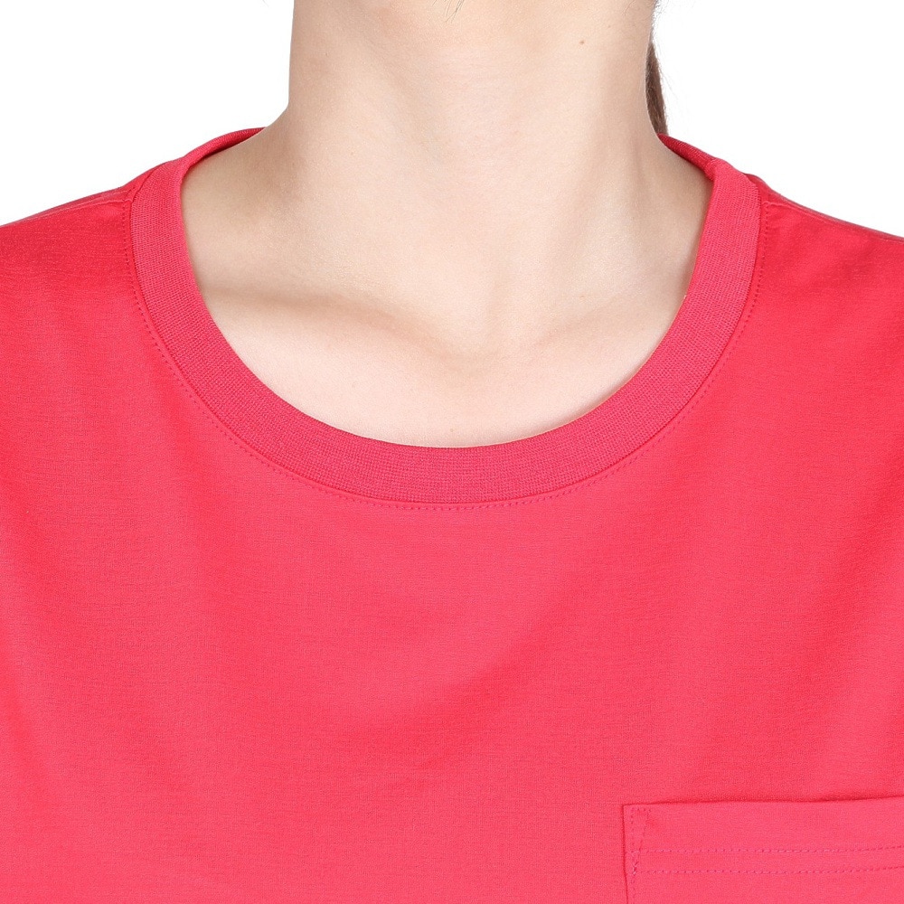 ザ・ノース・フェイス（THE NORTH FACE）（レディース）半袖Tシャツ ショートスリーブエアリーポケットティー NTW12447 HI ピンク