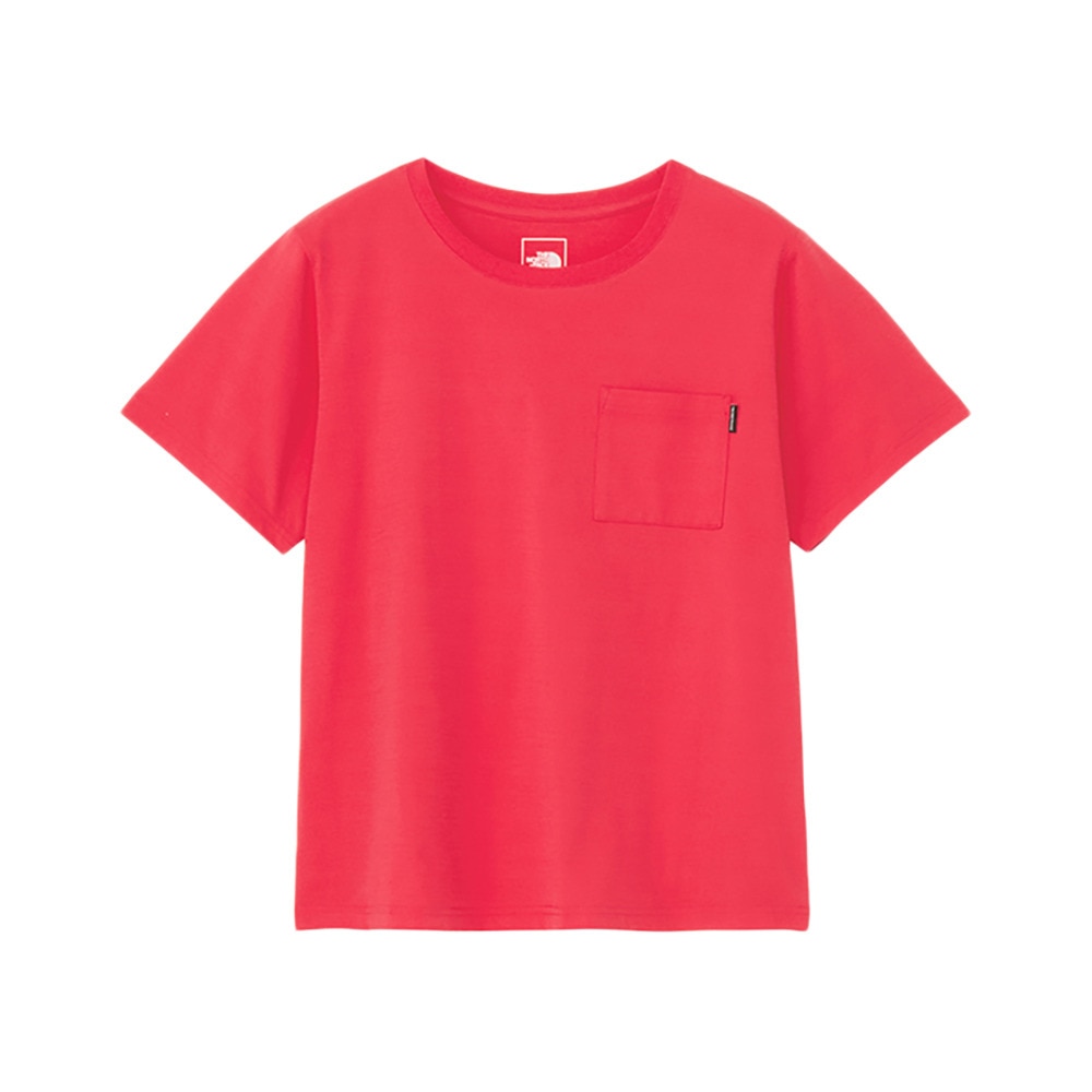 ザ・ノース・フェイス（THE NORTH FACE）（レディース）半袖Tシャツ ショートスリーブエアリーポケットティー NTW12447 HI ピンク