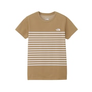 (レディース)半袖Tシャツ ショートスリーブパネルボーダーティー NTW32406 CK カーキ