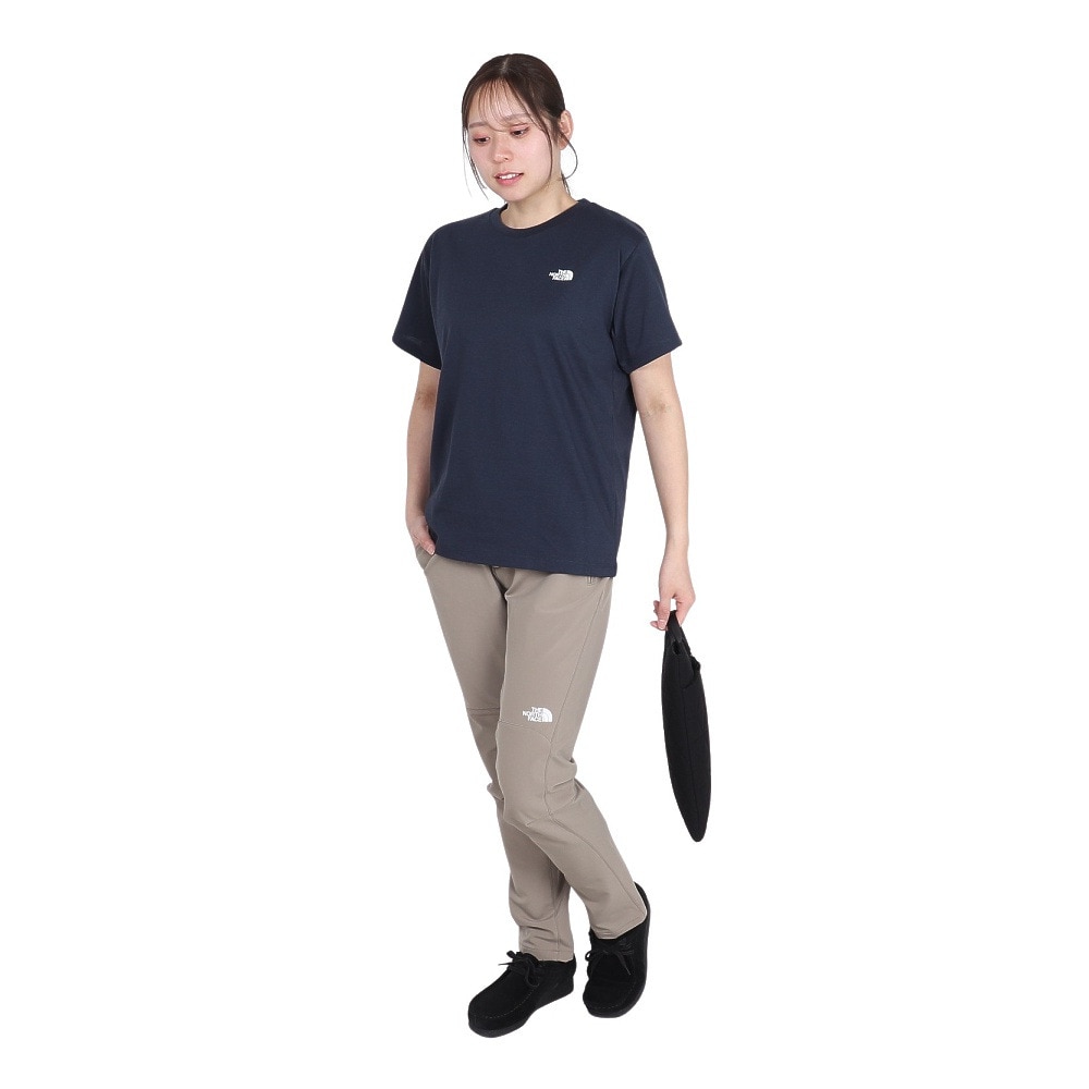 ザ・ノース・フェイス（THE NORTH FACE）（レディース）バンダナ スクエアロゴ半袖Tシャツ NTW32446 UN