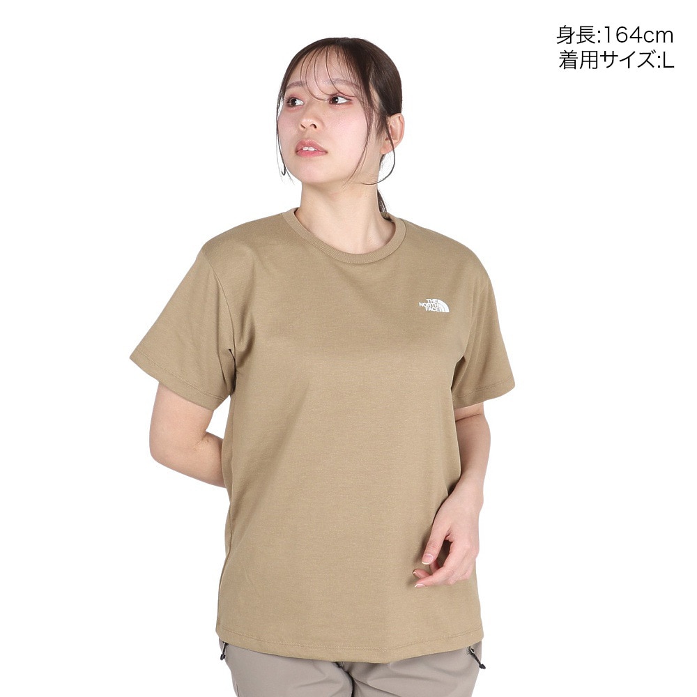 ザ・ノース・フェイス（THE NORTH FACE）（レディース）バックスクエアロゴ 半袖Tシャツ NTW32447 CK
