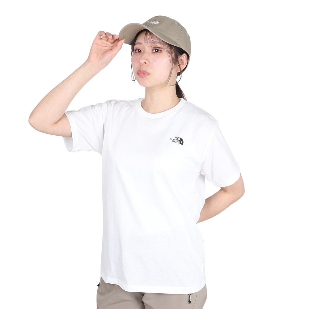 ザ・ノース・フェイス（THE NORTH FACE）（レディース）バックスクエアロゴ 半袖Tシャツ NTW32447 W2