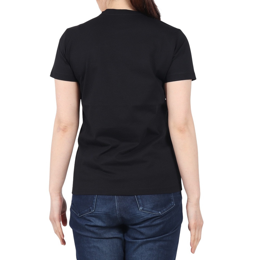 ザ・ノース・フェイス（THE NORTH FACE）（レディース）半袖Tシャツ フラッシュドライ スモール ロゴ コットン NTW32534 K ブラック