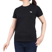 (レディース)半袖Tシャツ フラッシュドライ スモール ロゴ コットン NTW32534 K ブラック