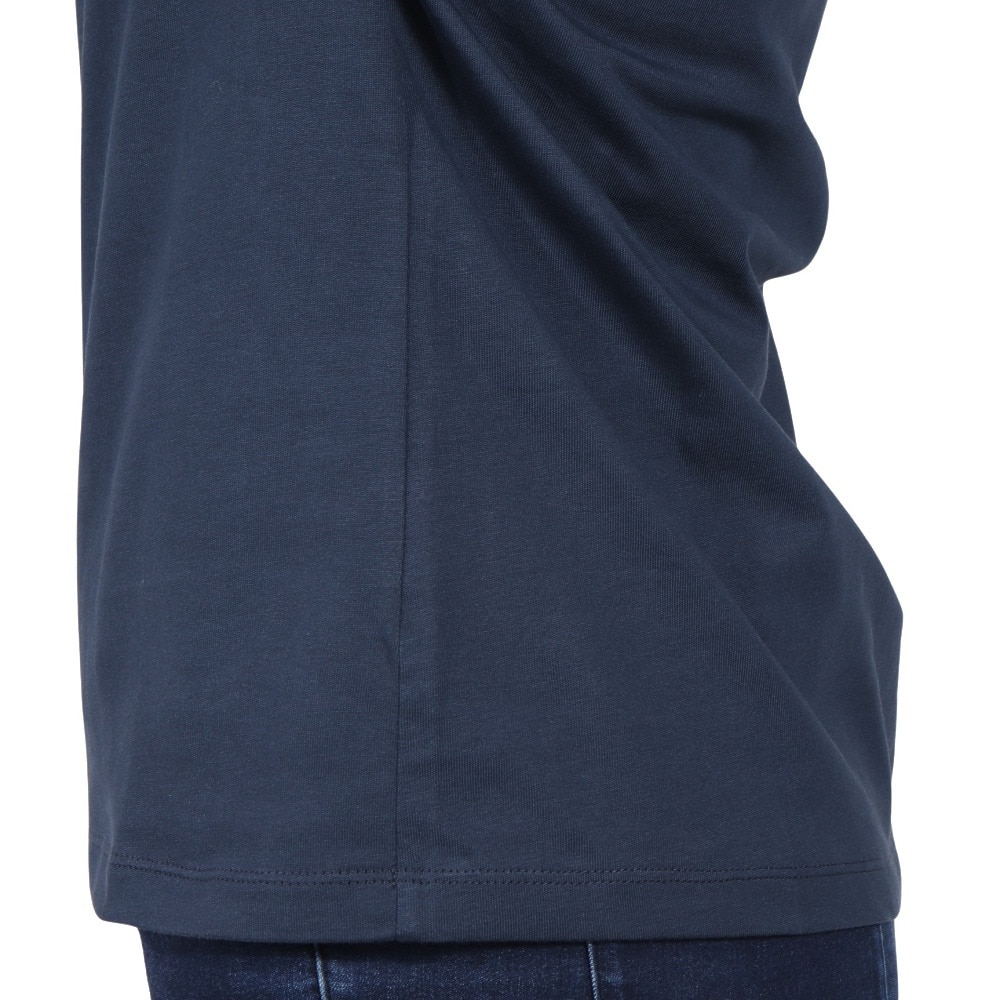 ザ・ノース・フェイス（THE NORTH FACE）（レディース）半袖Tシャツ フラッシュドライ スモール ロゴ コットン NTW32534 UN ネイビー