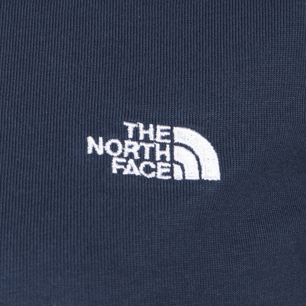 ザ・ノース・フェイス（THE NORTH FACE）（レディース）半袖Tシャツ フラッシュドライ スモール ロゴ コットン NTW32534 UN ネイビー