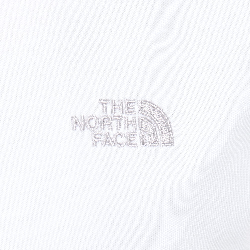 ザ・ノース・フェイス（THE NORTH FACE）（レディース）半袖Tシャツ フラッシュドライ スモール ロゴ コットン NTW32534 W ホワイト