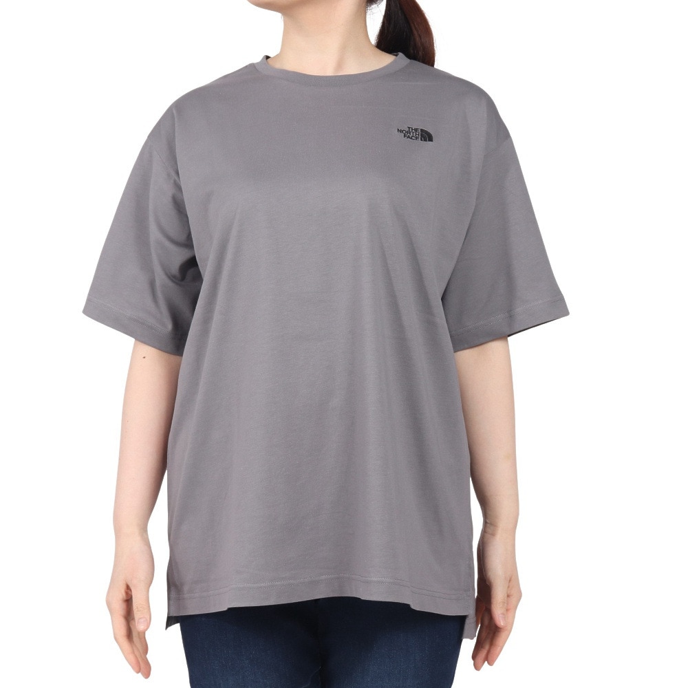 ザ・ノース・フェイス（THE NORTH FACE）（レディース）半袖Tシャツ フラッシュドライ リラックス コットン NTW32541 SP グレー