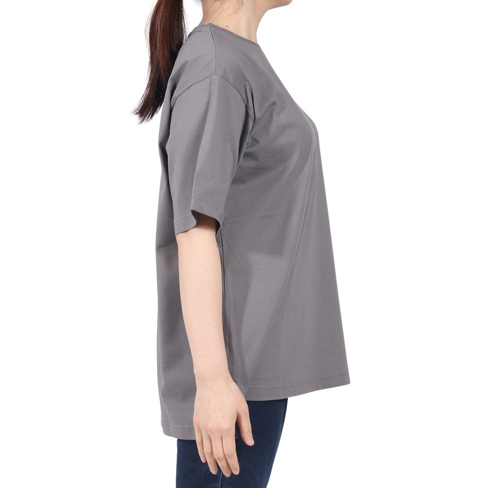 ザ・ノース・フェイス（THE NORTH FACE）（レディース）半袖Tシャツ フラッシュドライ リラックス コットン NTW32541 SP グレー