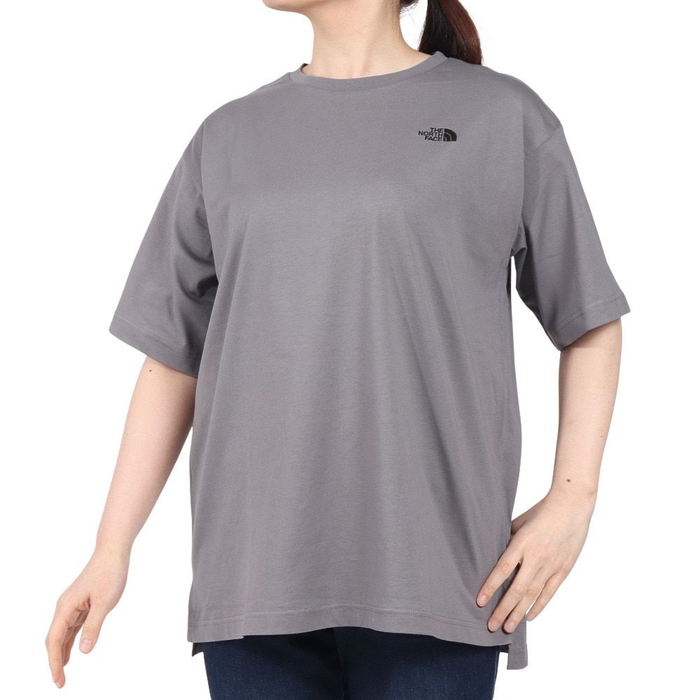 ザ・ノース・フェイス（THE NORTH FACE）（レディース）半袖Tシャツ フラッシュドライ リラックス コットン NTW32541 SP グレー