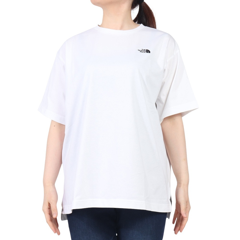 ザ・ノース・フェイス（THE NORTH FACE）（レディース）半袖Tシャツ フラッシュドライ リラックス コットン NTW32541 W ホワイト