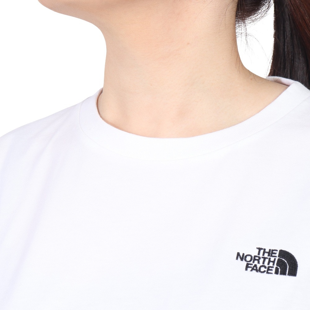 ザ・ノース・フェイス（THE NORTH FACE）（レディース）半袖Tシャツ フラッシュドライ リラックス コットン NTW32541 W ホワイト