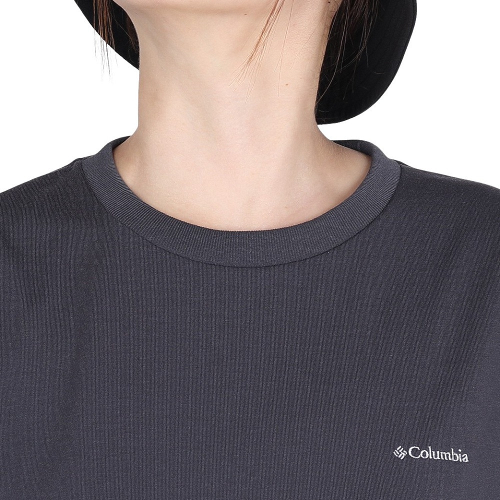 コロンビア（Columbia）（レディース）半袖Tシャツ トゥリースワロー オムニフリーズゼロ ショートスリーブTシャツ PL0908 011 チャコールグレー