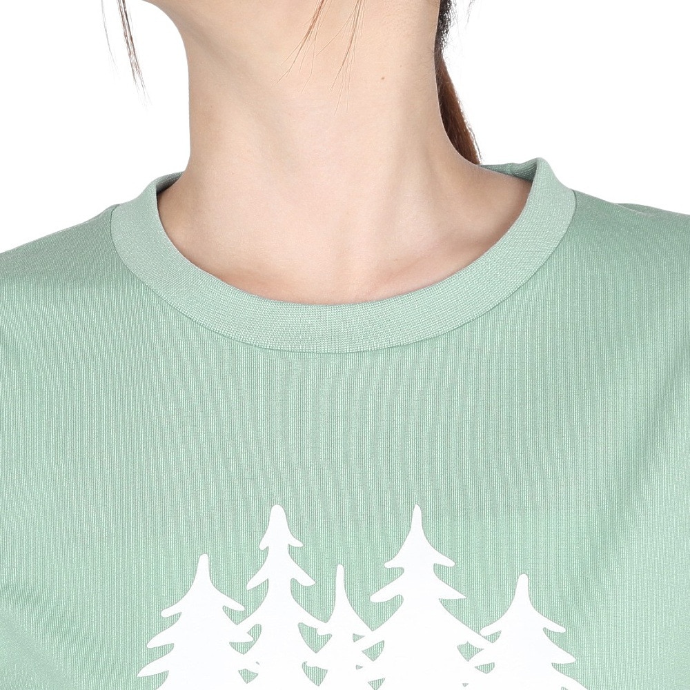コロンビア（Columbia）（レディース）半袖Tシャツ チェンブリンコーブショートスリーブTシャツ PL4592 345 グリーン 速乾