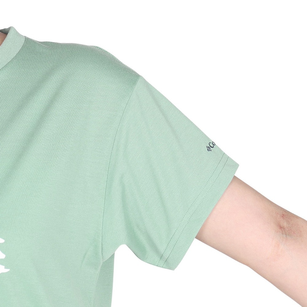 コロンビア（Columbia）（レディース）半袖Tシャツ チェンブリンコーブショートスリーブTシャツ PL4592 345 グリーン 速乾