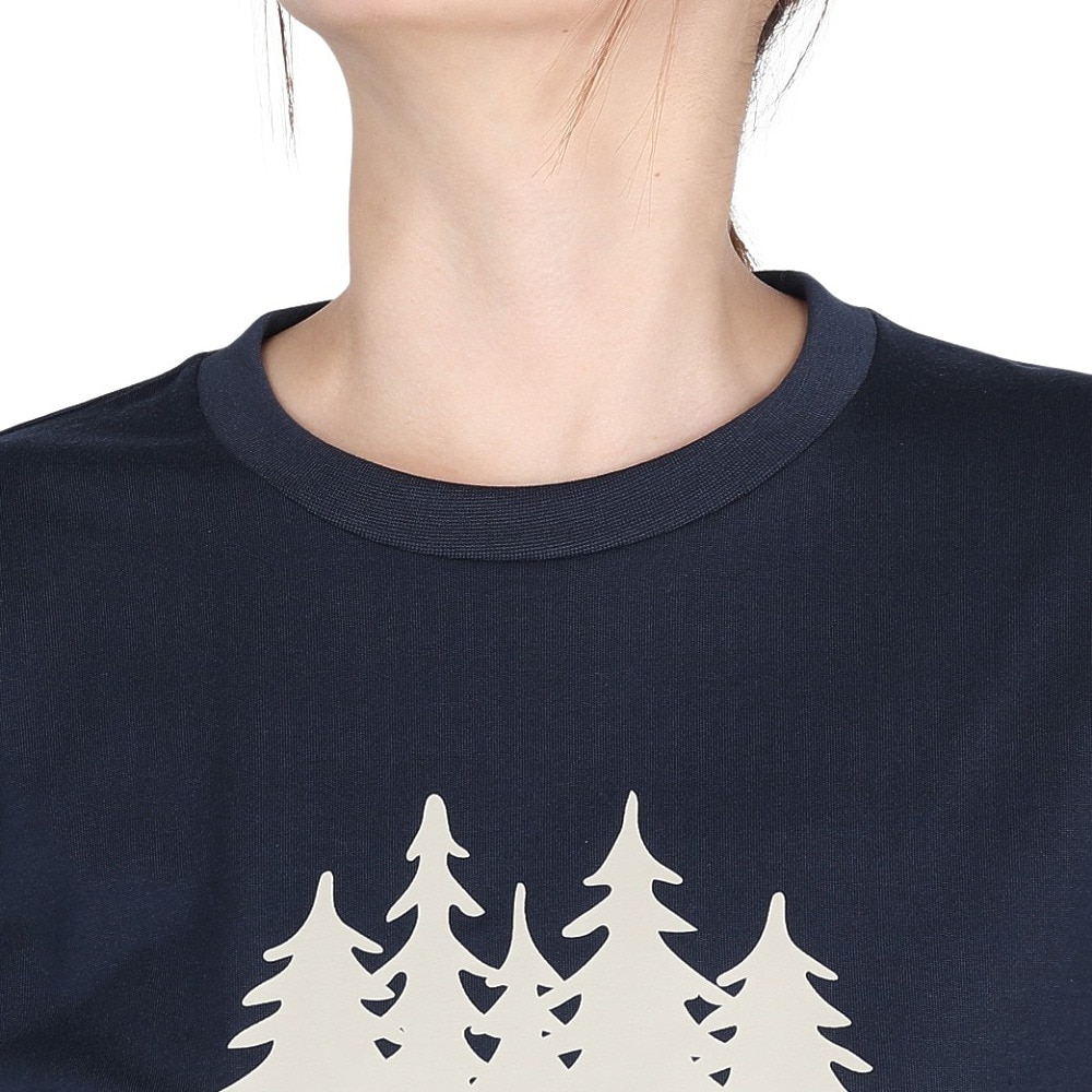 コロンビア（Columbia）（レディース）半袖Tシャツ チェンブリンコーブショートスリーブTシャツ PL4592 464 ネイビー 速乾