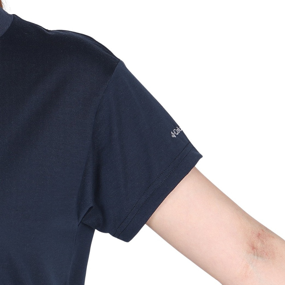 コロンビア（Columbia）（レディース）半袖Tシャツ チェンブリンコーブショートスリーブTシャツ PL4592 464 ネイビー 速乾