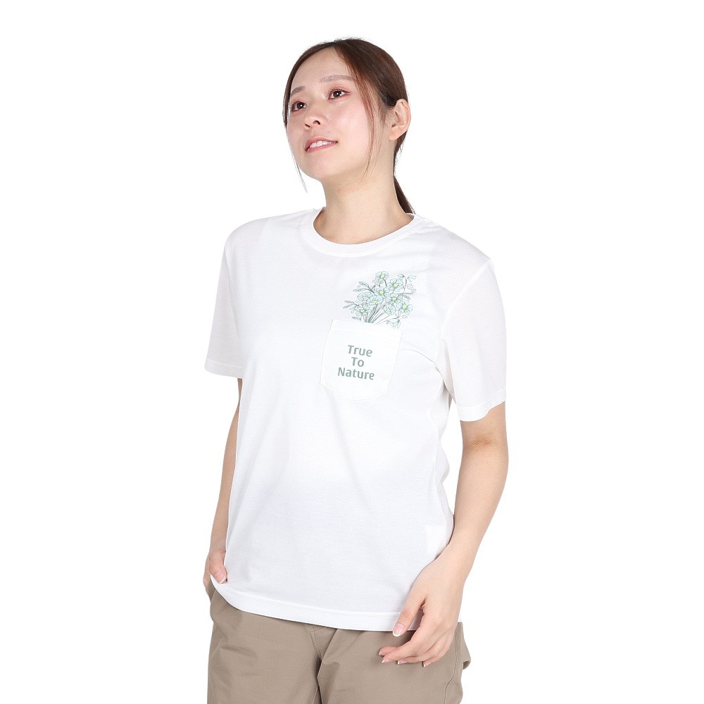フォックスファイヤー（Foxfire）（レディース）トランスウェット ポケットブーケ 半袖Tシャツ 8215545-002