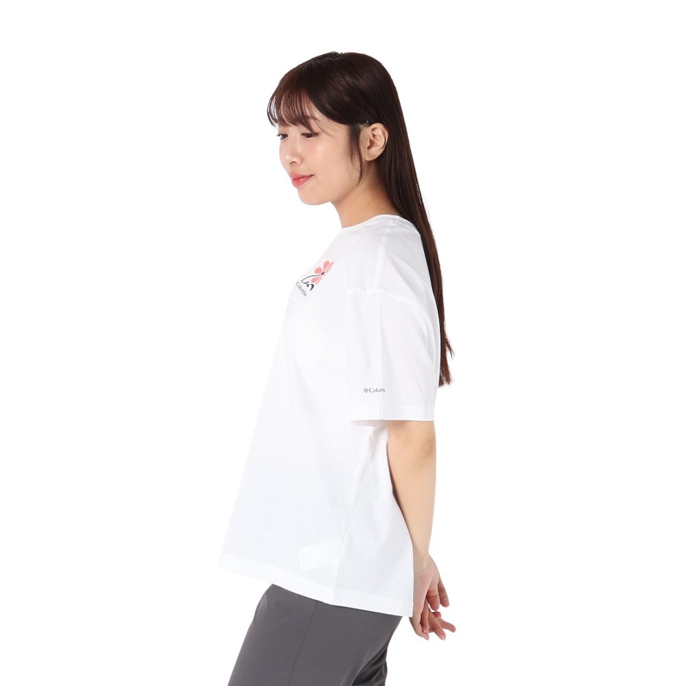 コロンビア（Columbia）（レディース）半袖Tシャツ ローリングベンドグラフィックオーバーサイズドTシャツ AR9588 101