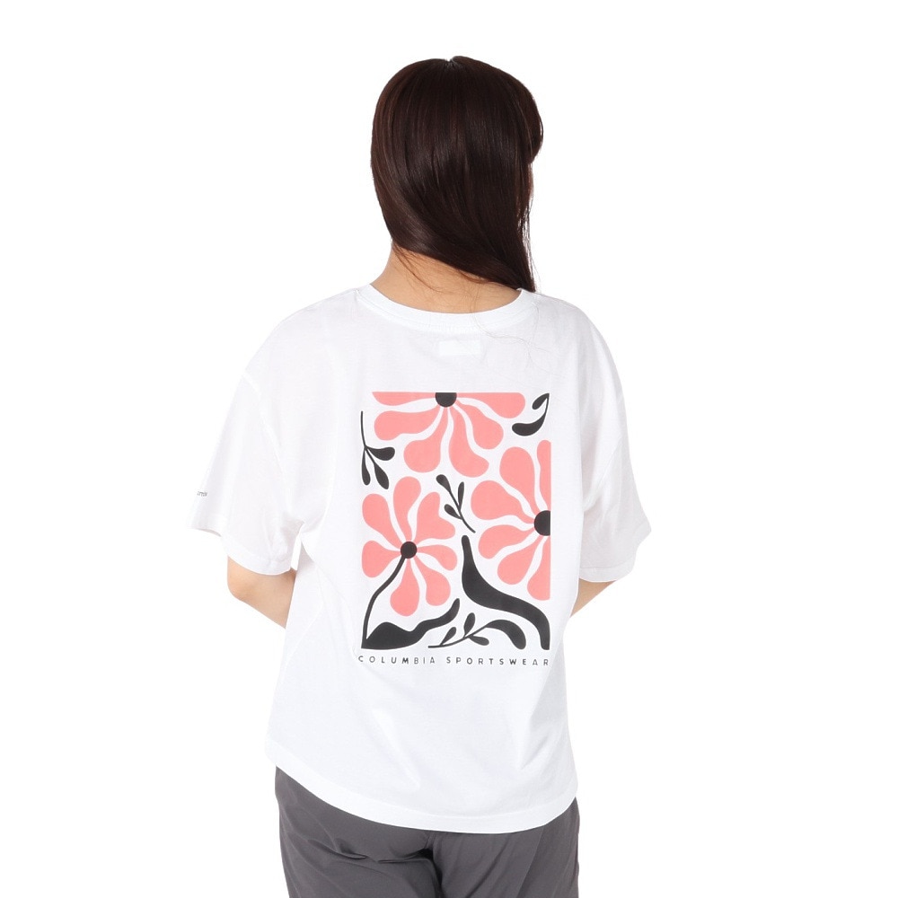 コロンビア（Columbia）（レディース）半袖Tシャツ ローリングベンドグラフィックオーバーサイズドTシャツ AR9588 101