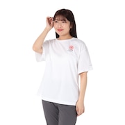 (レディース)半袖Tシャツ ローリングベンドグラフィックオーバーサイズドTシャツ AR9588
