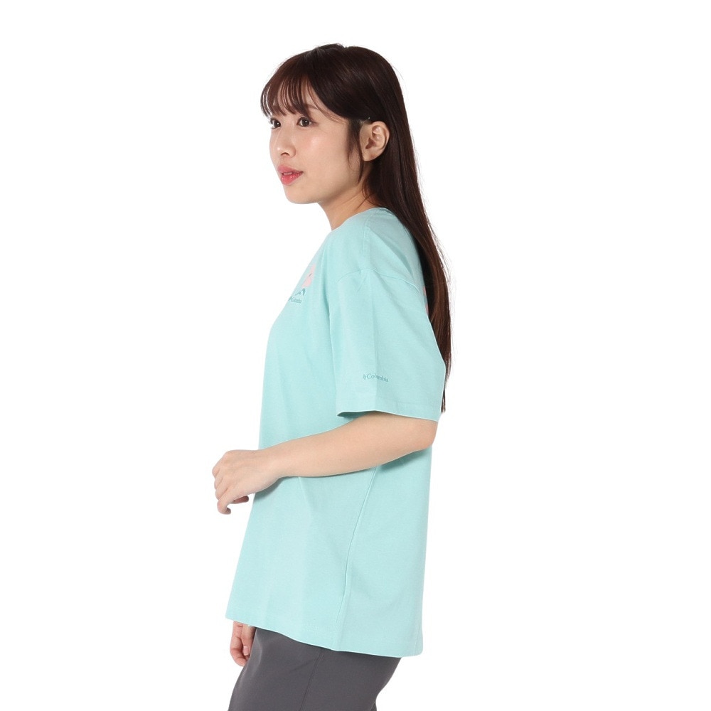 コロンビア（Columbia）（レディース）半袖Tシャツ ローリングベンドグラフィックオーバーサイズドTシャツ AR9588 325