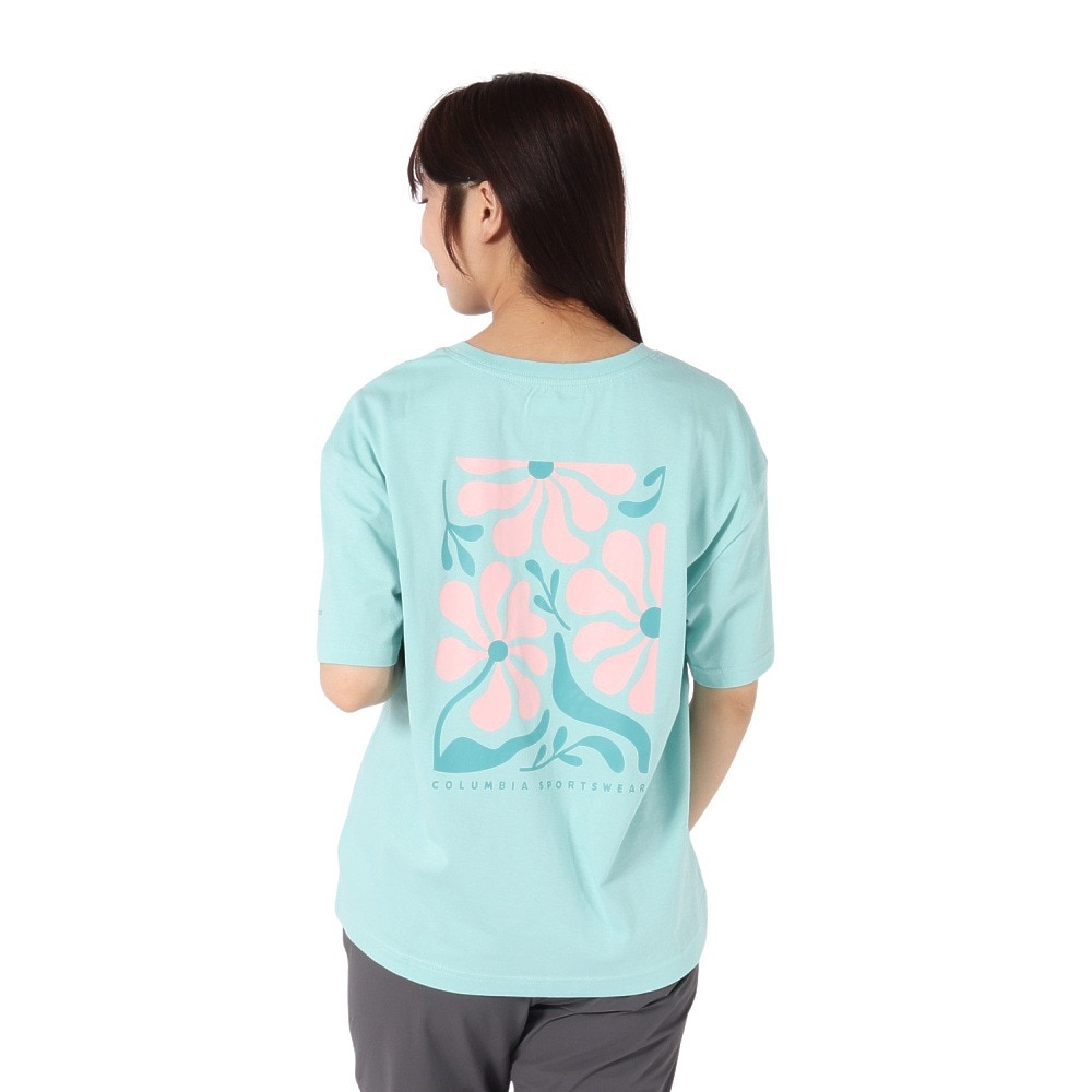 コロンビア（Columbia）（レディース）半袖Tシャツ ローリングベンドグラフィックオーバーサイズドTシャツ AR9588 325