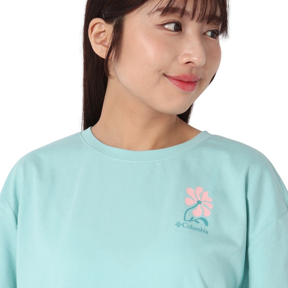 コロンビア（Columbia）（レディース）半袖Tシャツ ローリングベンドグラフィックオーバーサイズドTシャツ AR9588 325