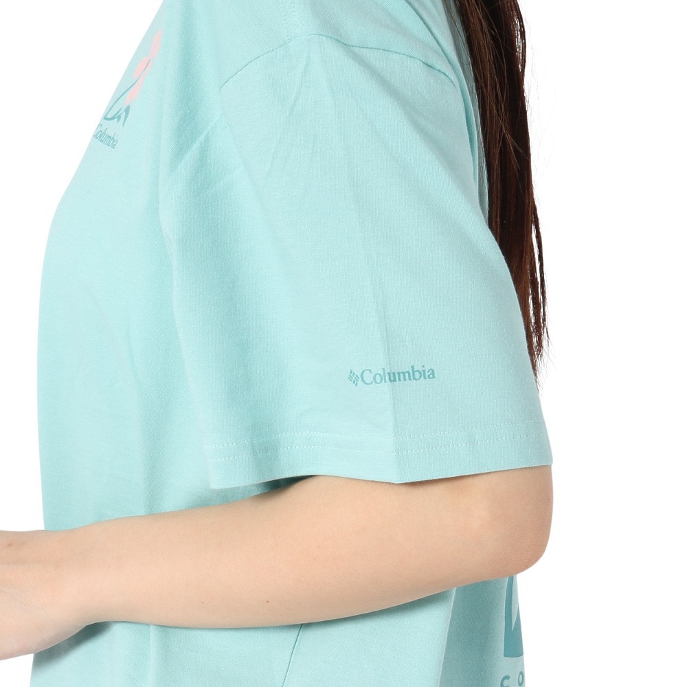 コロンビア（Columbia）（レディース）半袖Tシャツ ローリングベンドグラフィックオーバーサイズドTシャツ AR9588 325