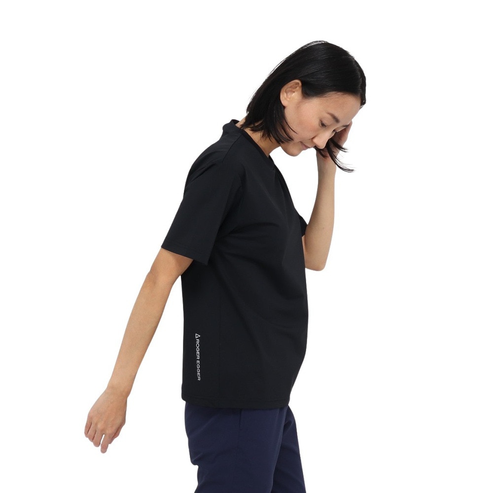 ロジャーエーガー（ROGEREGGER）（レディース）半袖Tシャツ ルフトドライクール RE25SUK5620008 BLK