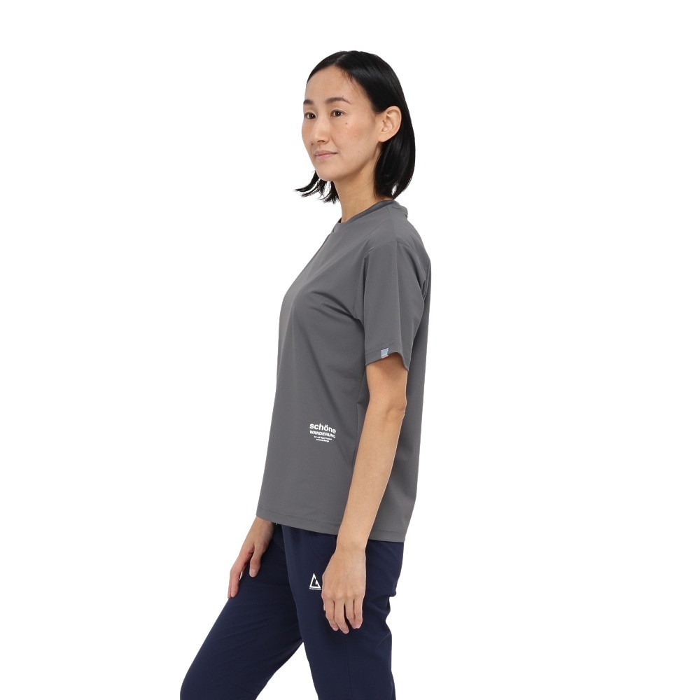 ロジャーエーガー（ROGEREGGER）（レディース）半袖Tシャツ ルフトドライクール RE25SUK5620008 CGRY