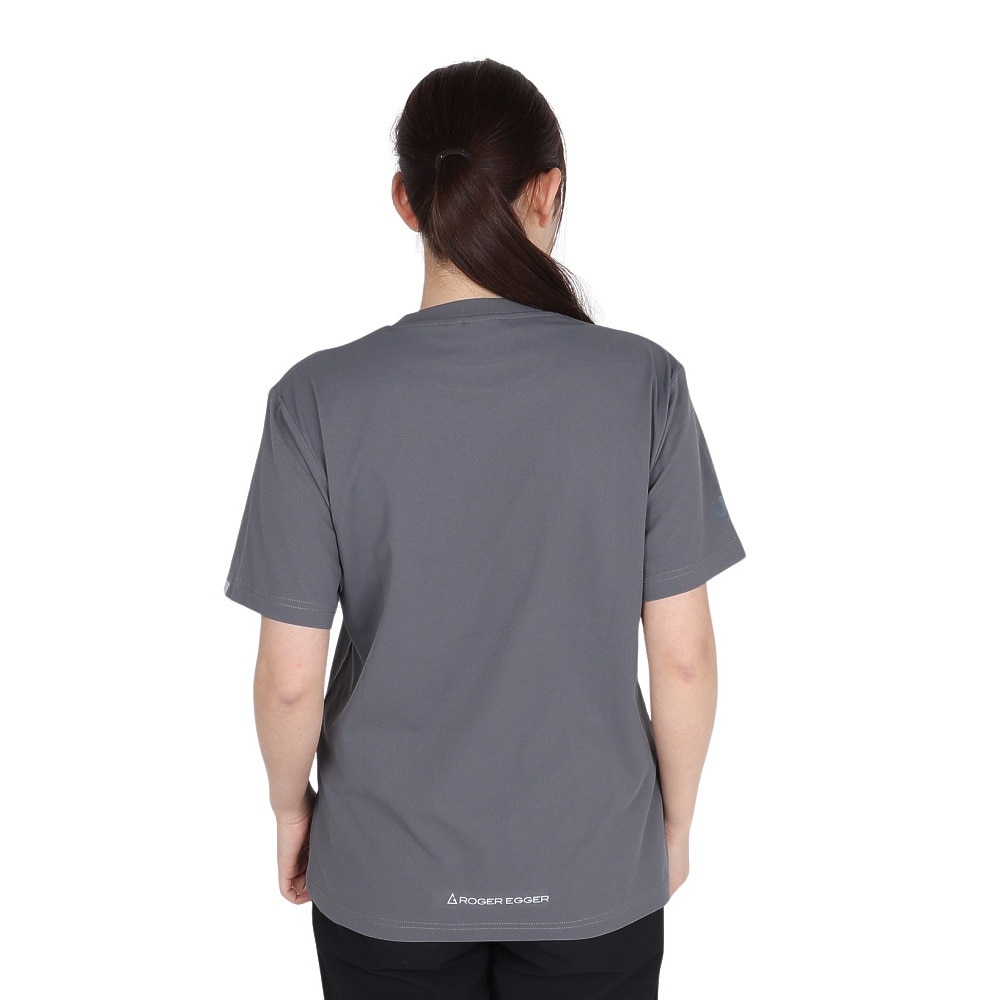 ロジャーエーガー（ROGEREGGER）（レディース）半袖Tシャツ ユングフラウ RE25SUK5620009 CGRY チャコールグレー