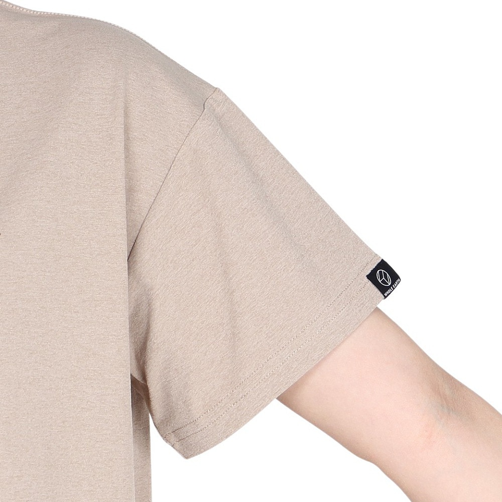 ホールアース（Whole Earth）（レディース）半袖 ロゴ Tシャツ WE2TDZ54 BEG ベージュ