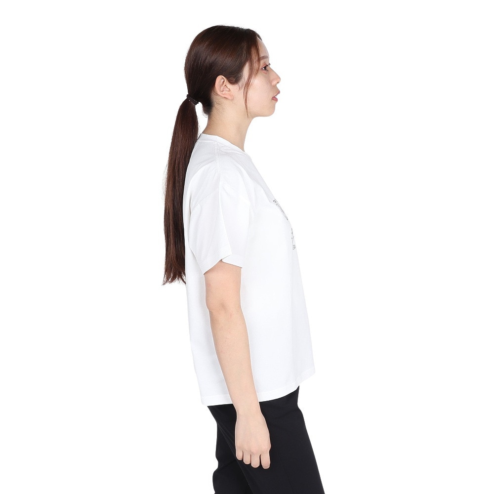 ホールアース（Whole Earth）（レディース）半袖 ロゴ Tシャツ WE2TDZ54 WHT ホワイト