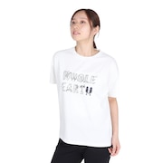 (レディース)半袖 ロゴ Tシャツ WE2TDZ54 WHT ホワイト