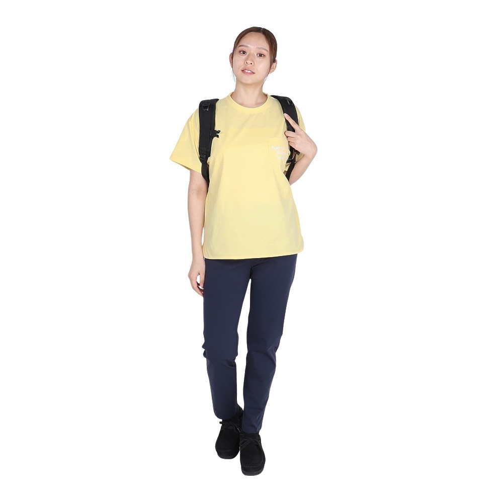 ホールアース（Whole Earth）（レディース）半袖 ポケット Tシャツ WE2TDZ55 LMN レモン